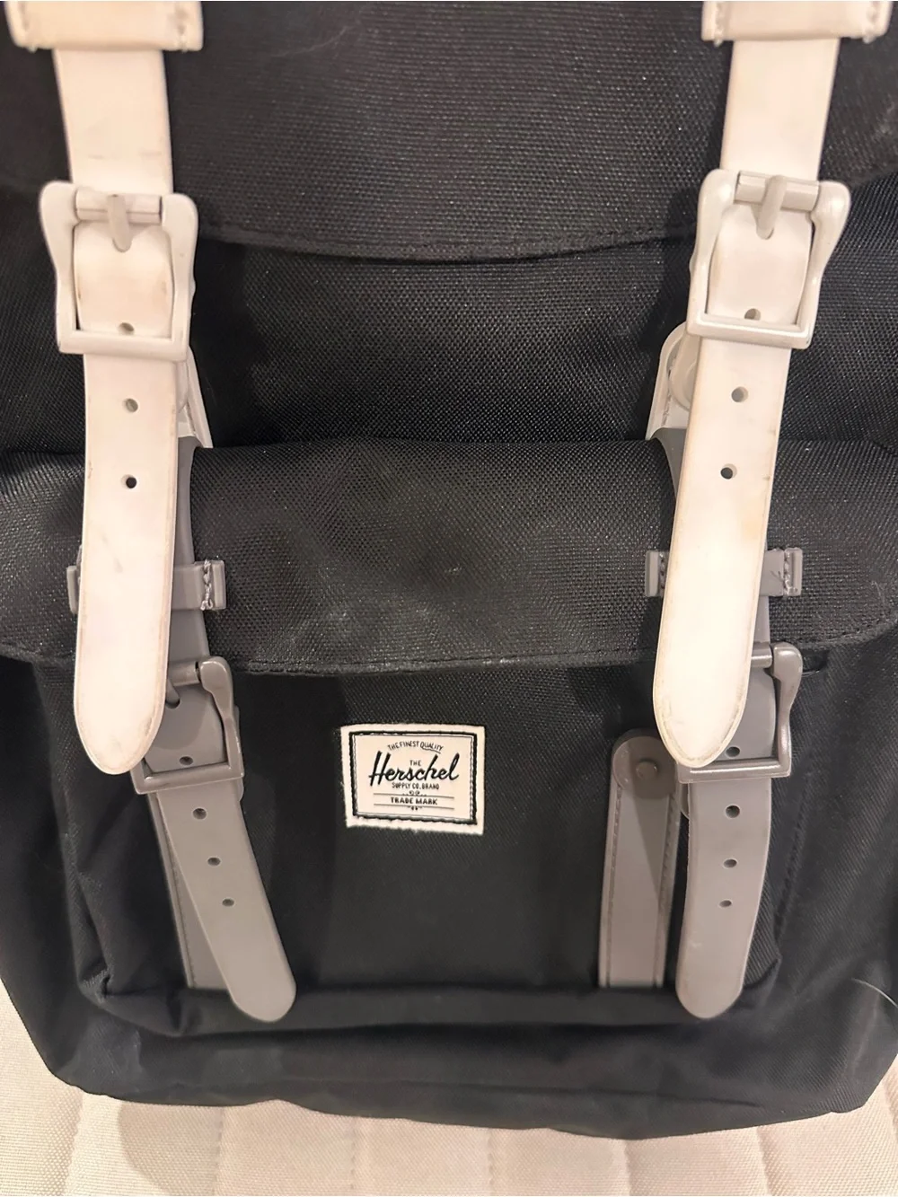 Herschel Supply Company Classic Black Backpack with White Accents